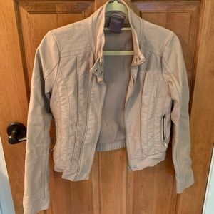 Vegan faux leather jacket